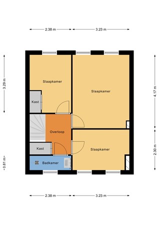 Floorplan - Mathenesserweg 171E, 3027 HR Rotterdam